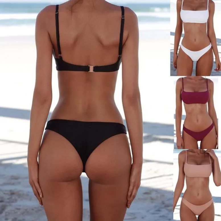 2 Piece Sexy Push Up Women Bikini Swimsuit Swimwear Female Set Bathing Suit Bodysuit Bathing beach