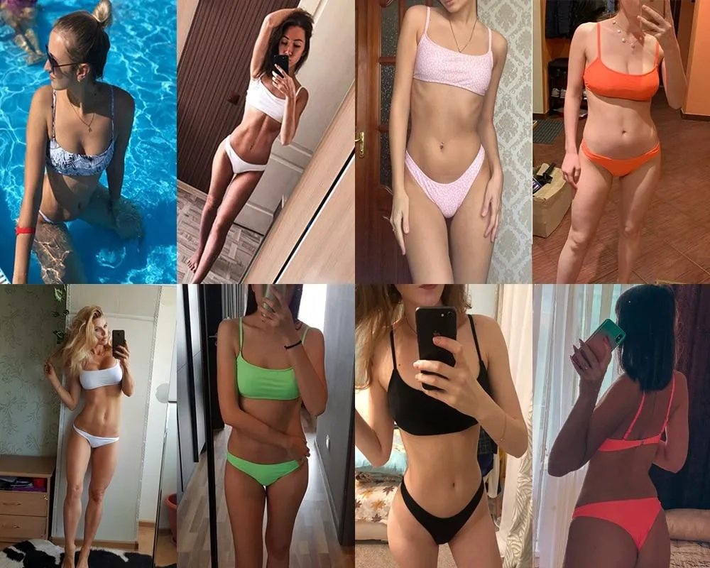 2 Piece Sexy Push Up Women Bikini Swimsuit Swimwear Female Set Bathing Suit Bodysuit Bathing beach