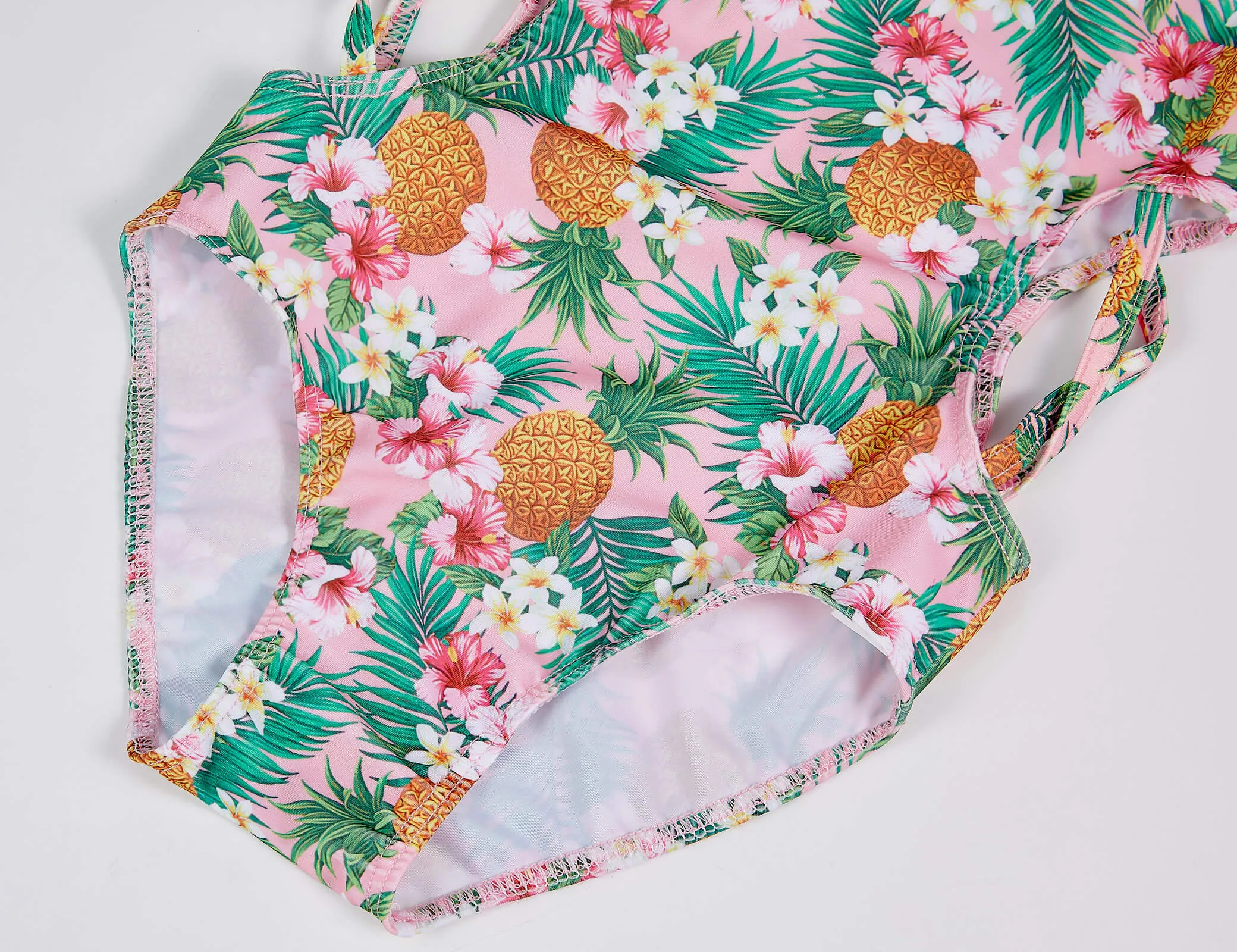 2022 Hawaii Pineapple Flower One-piece Swimming Suits