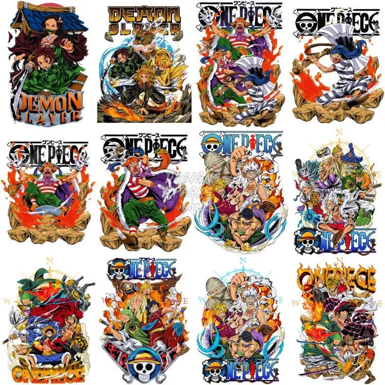 25 Mixed Anime Designs Bundle PNG