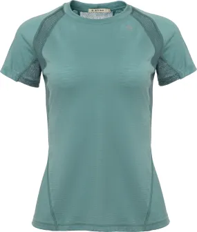 Aclima Women&#x27;s LightWool Sports T-shirt Oil Blue/North Atlantic | Buy Aclima Women&#x27;s LightWool Sports T-shirt Oil Blue/North Atlantic here | Outnorth