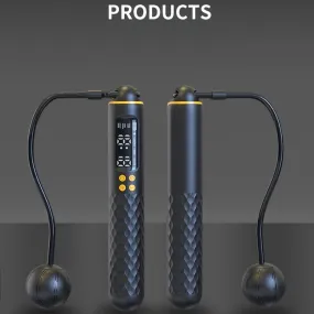 Adjustable Digital Skipping Rope with Ball Bearings