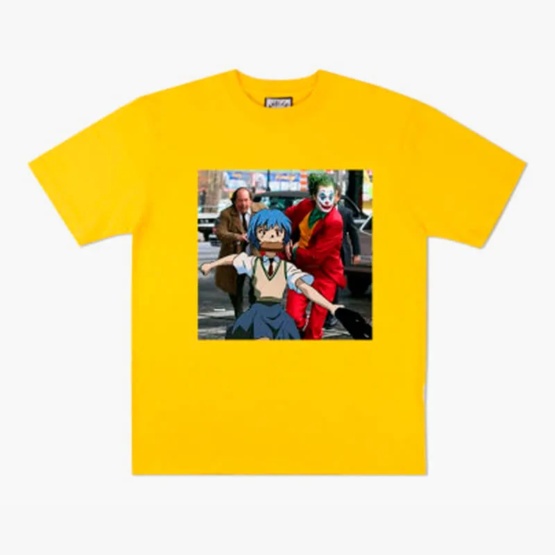 Animecore Rei Ayanami and Joker Clown Running T-Shirt