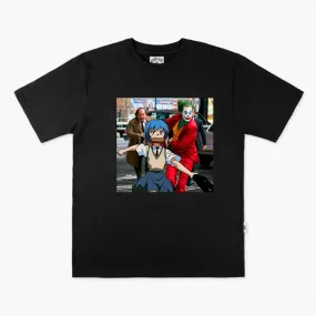 Animecore Rei Ayanami and Joker Clown Running T-Shirt