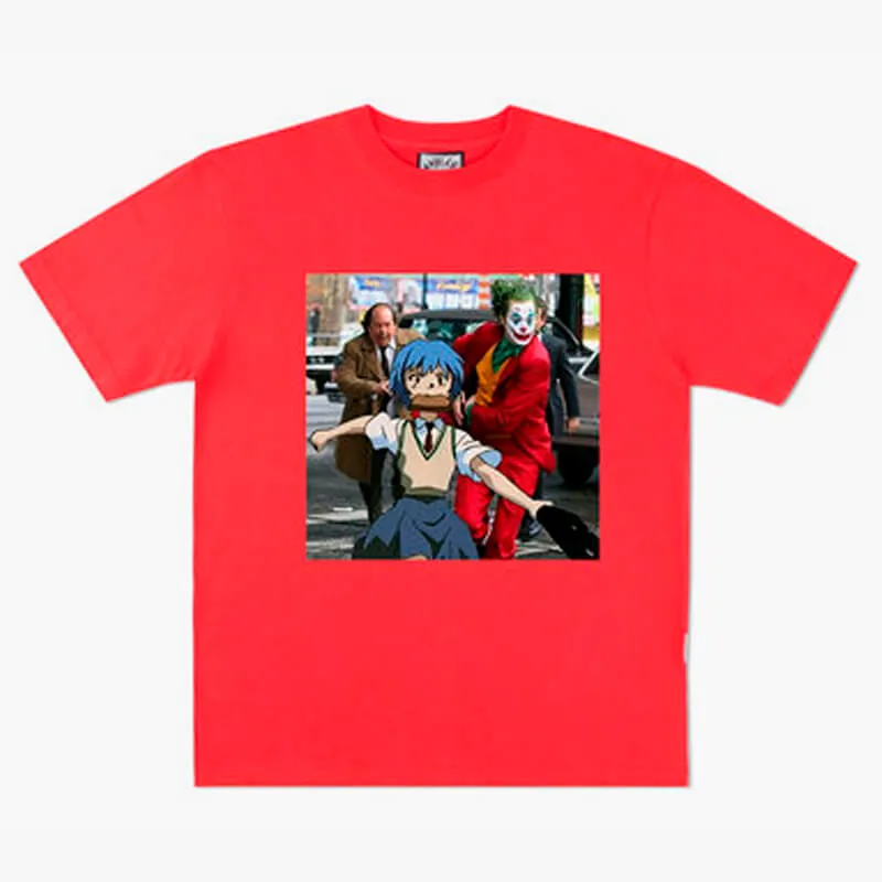 Animecore Rei Ayanami and Joker Clown Running T-Shirt