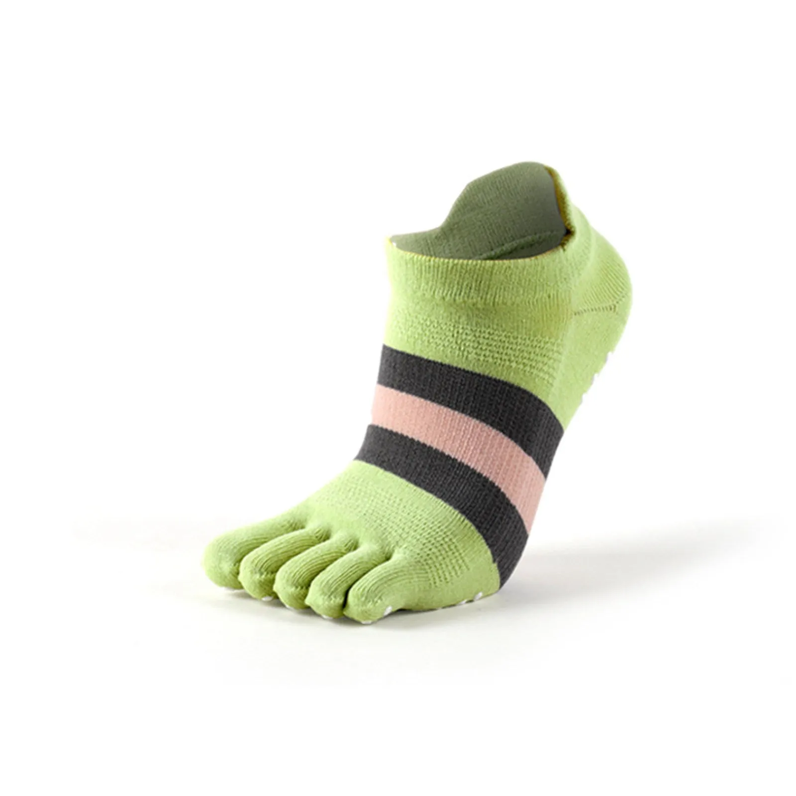 Anti Slip 3 Pairs Yoga No show Toe Socks