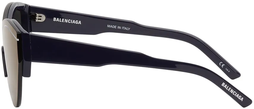 Balenciaga Blue Ski Cat Sunglasses