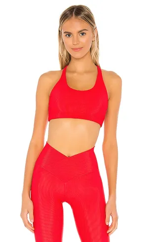 BEACH RIOT Rocky Sports Bra in Red
