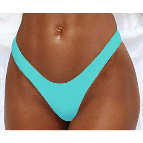 Black Women Sexy Bottoms Swimsuit Bikini Swimwear Cheeky
