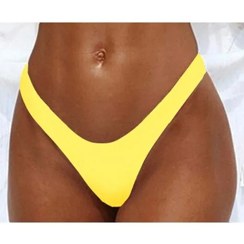 Black Women Sexy Bottoms Swimsuit Bikini Swimwear Cheeky