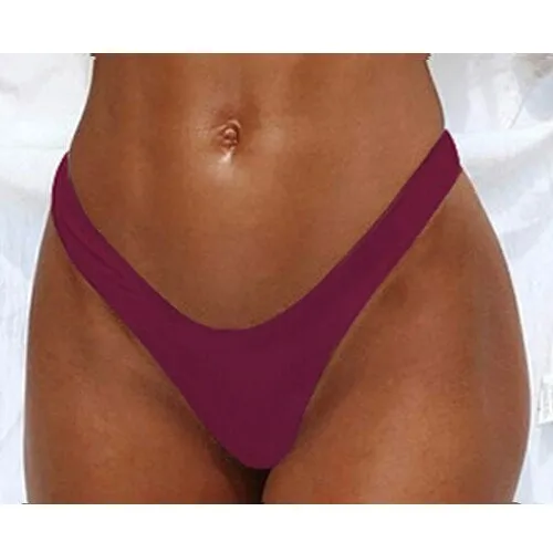 Black Women Sexy Bottoms Swimsuit Bikini Swimwear Cheeky