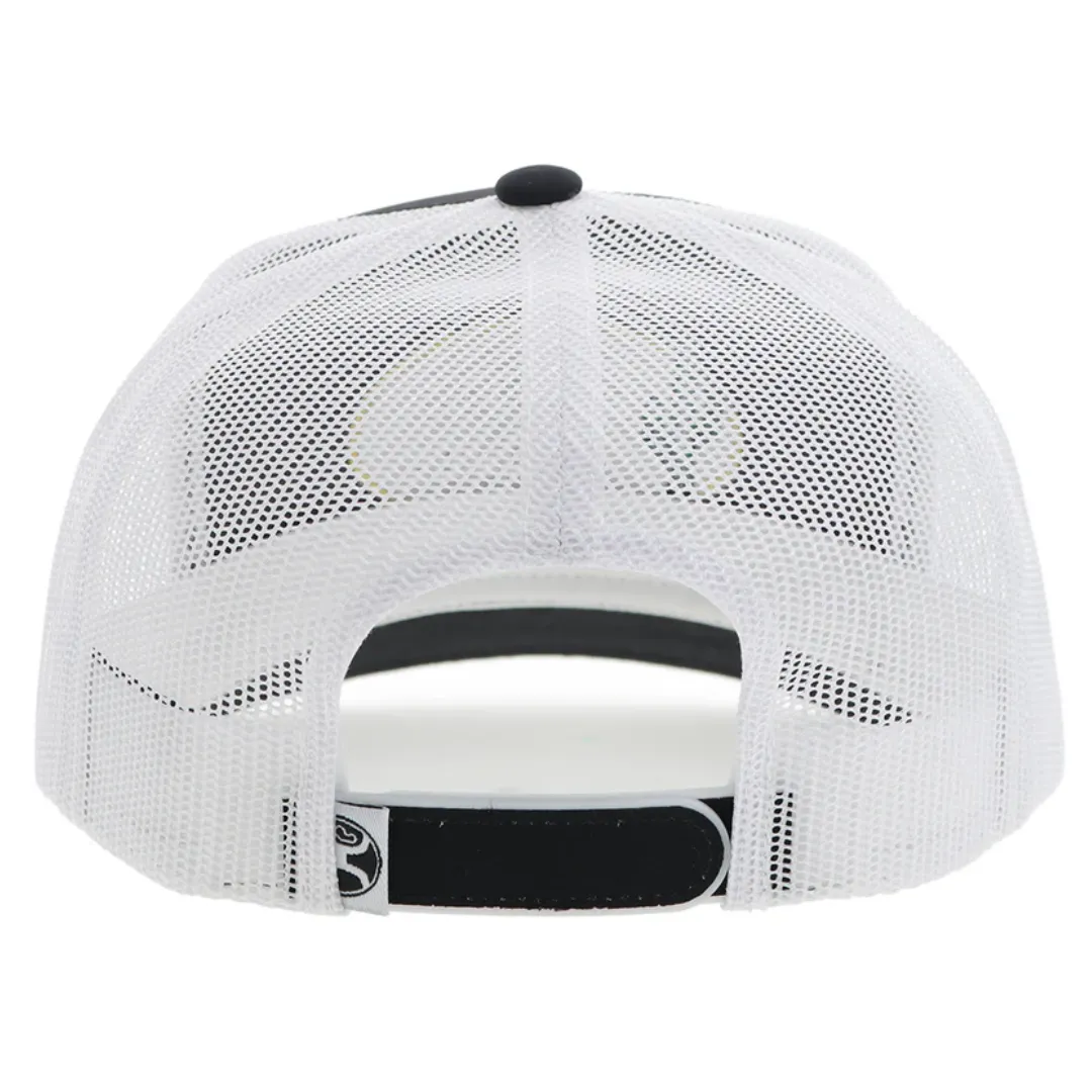 Cactus Ropes Black/ White 5-Panel Trucker with White/Yellow Stitching- CR106