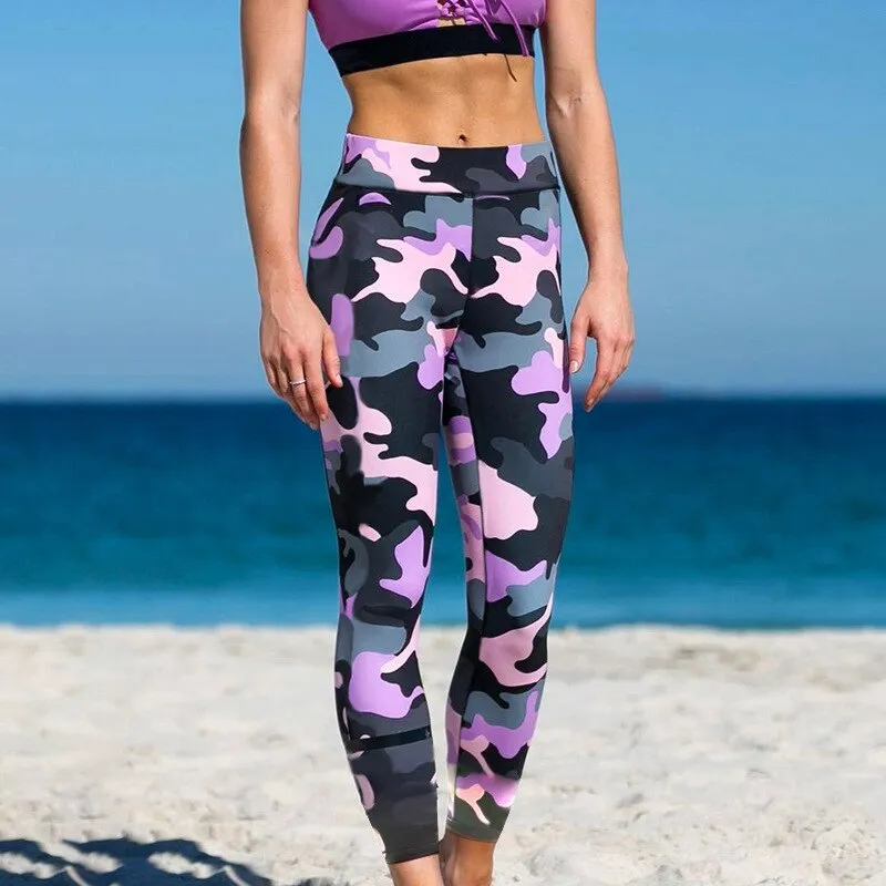 Camouflage Women's Fitness Pants Legging Sexy GYM Sweatpants Cozy