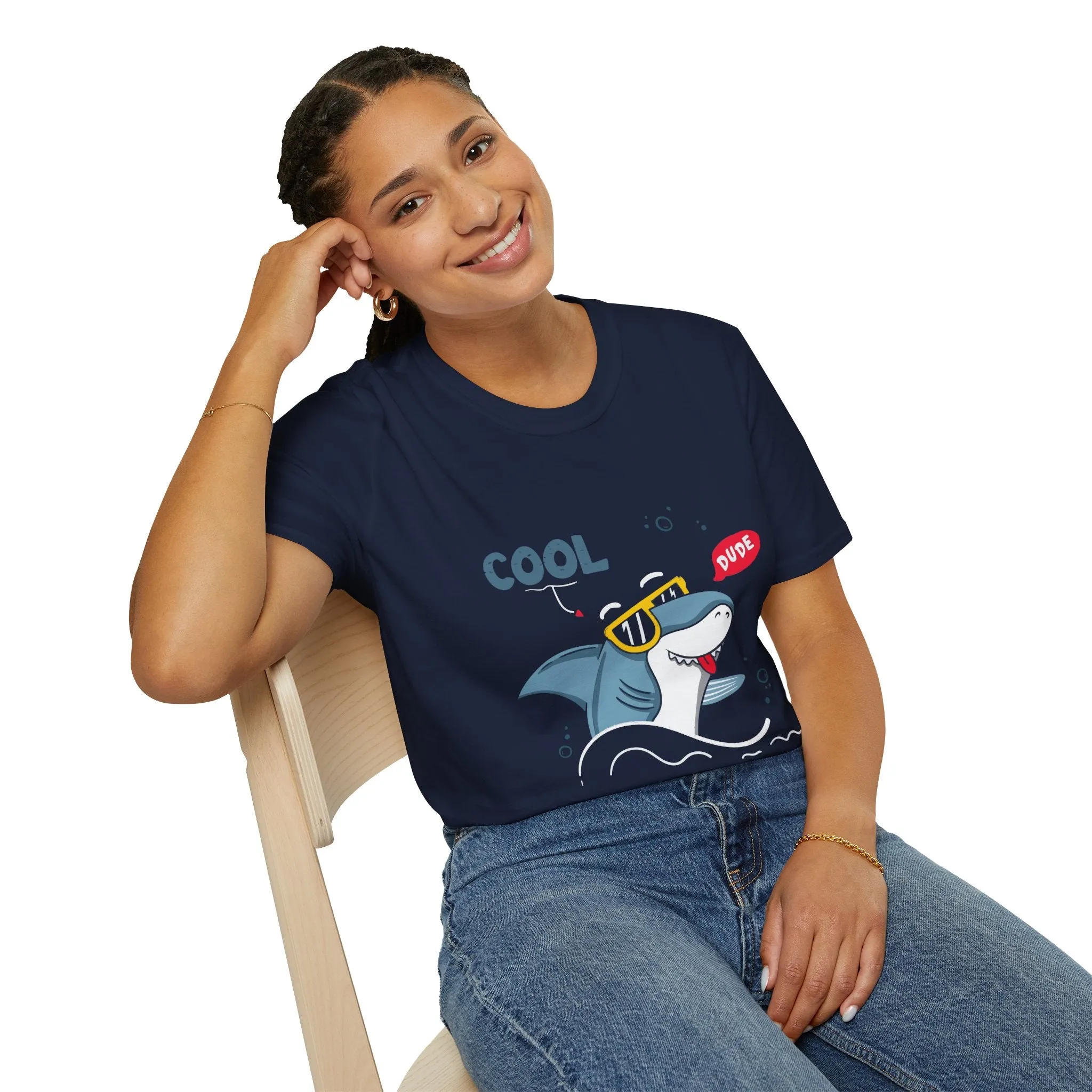 Cool Dude Shark Softstyle T-Shirt