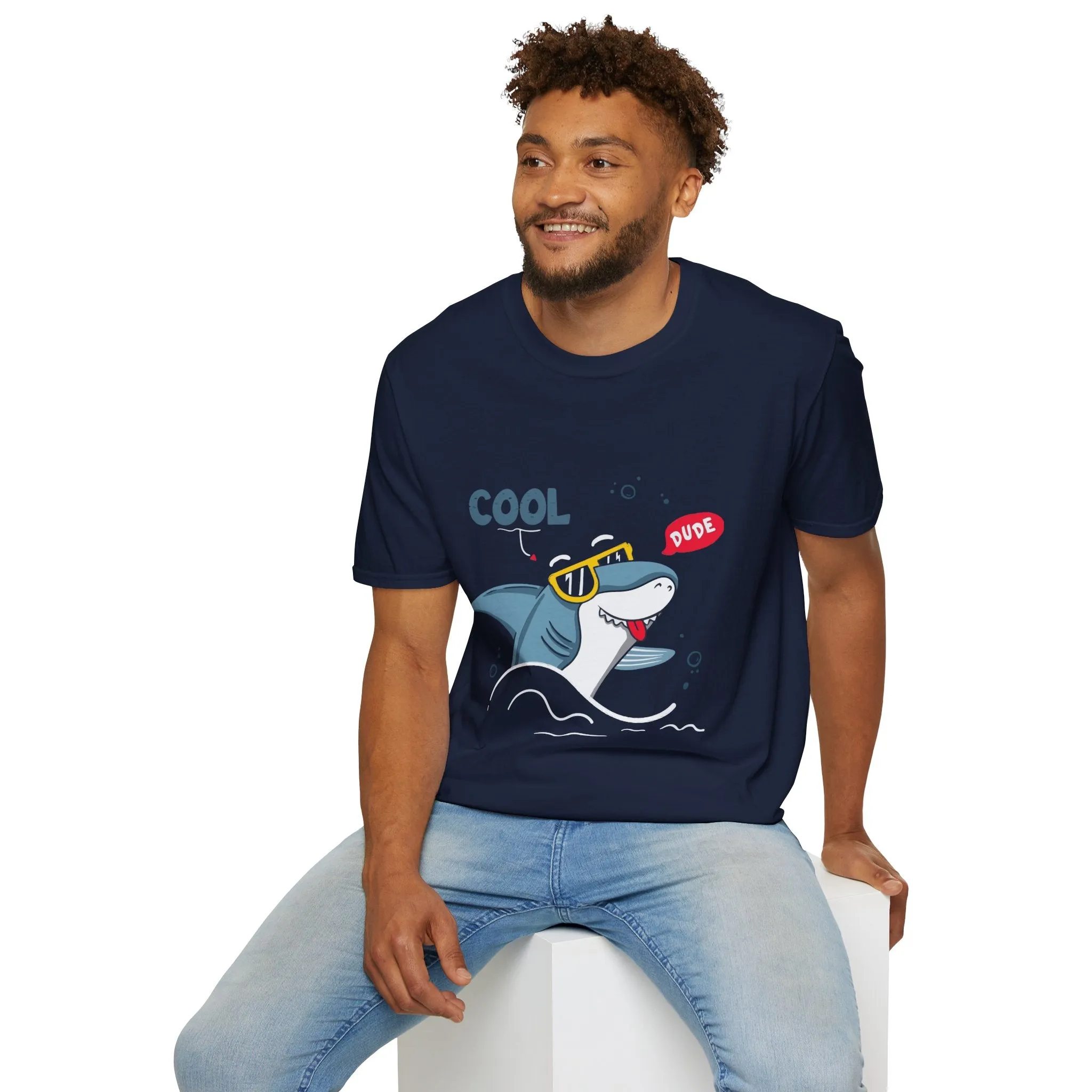 Cool Dude Shark Softstyle T-Shirt