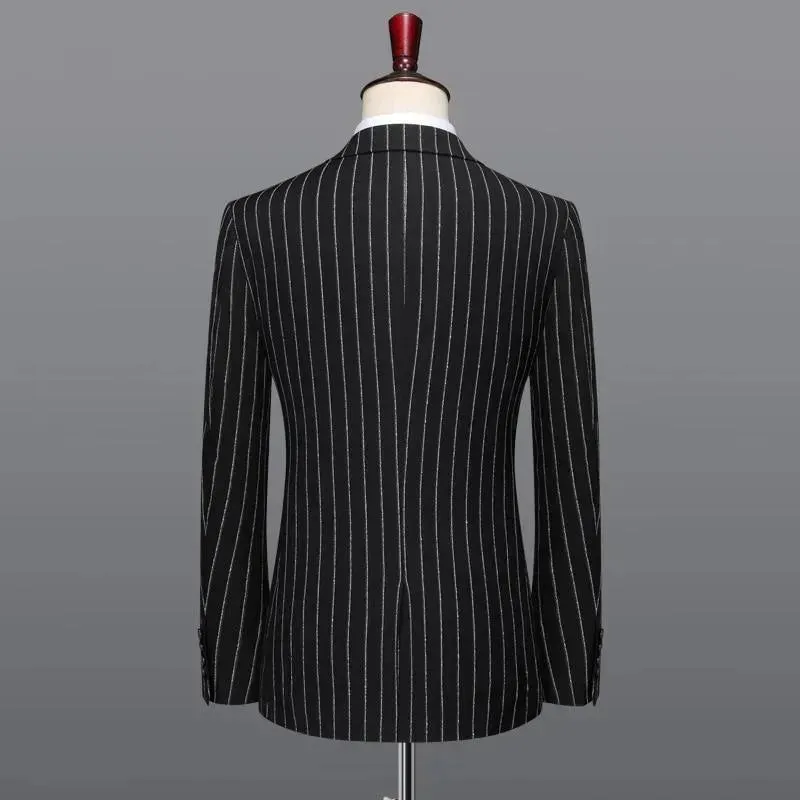 Deal Striker Pinstripes Three Piece Suit