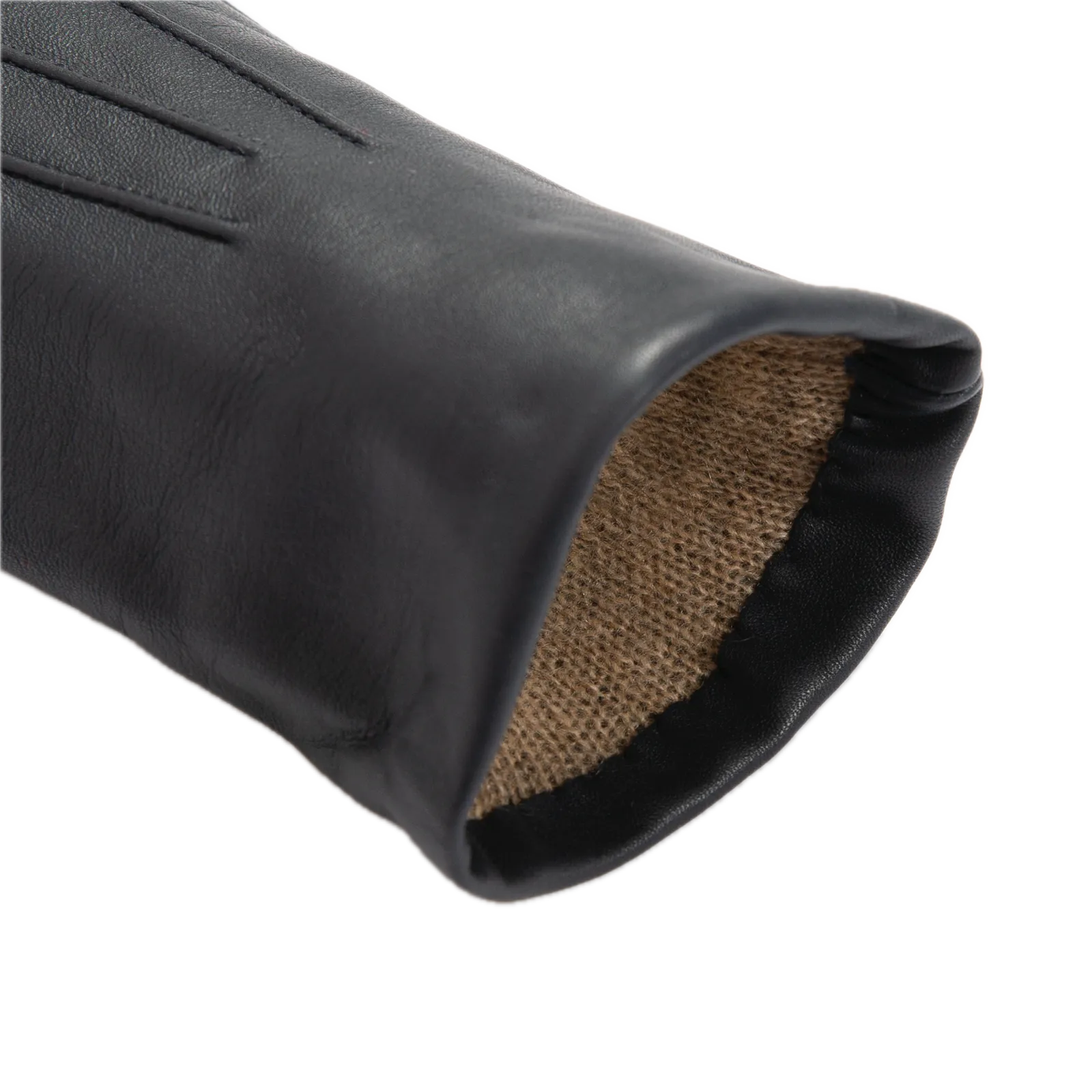 Dents Women’s Cashmere-Lined Tech Touchscreen Leather Gloves - Navy
