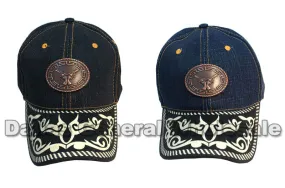 Double Revolver Denim Casual Caps Wholesale