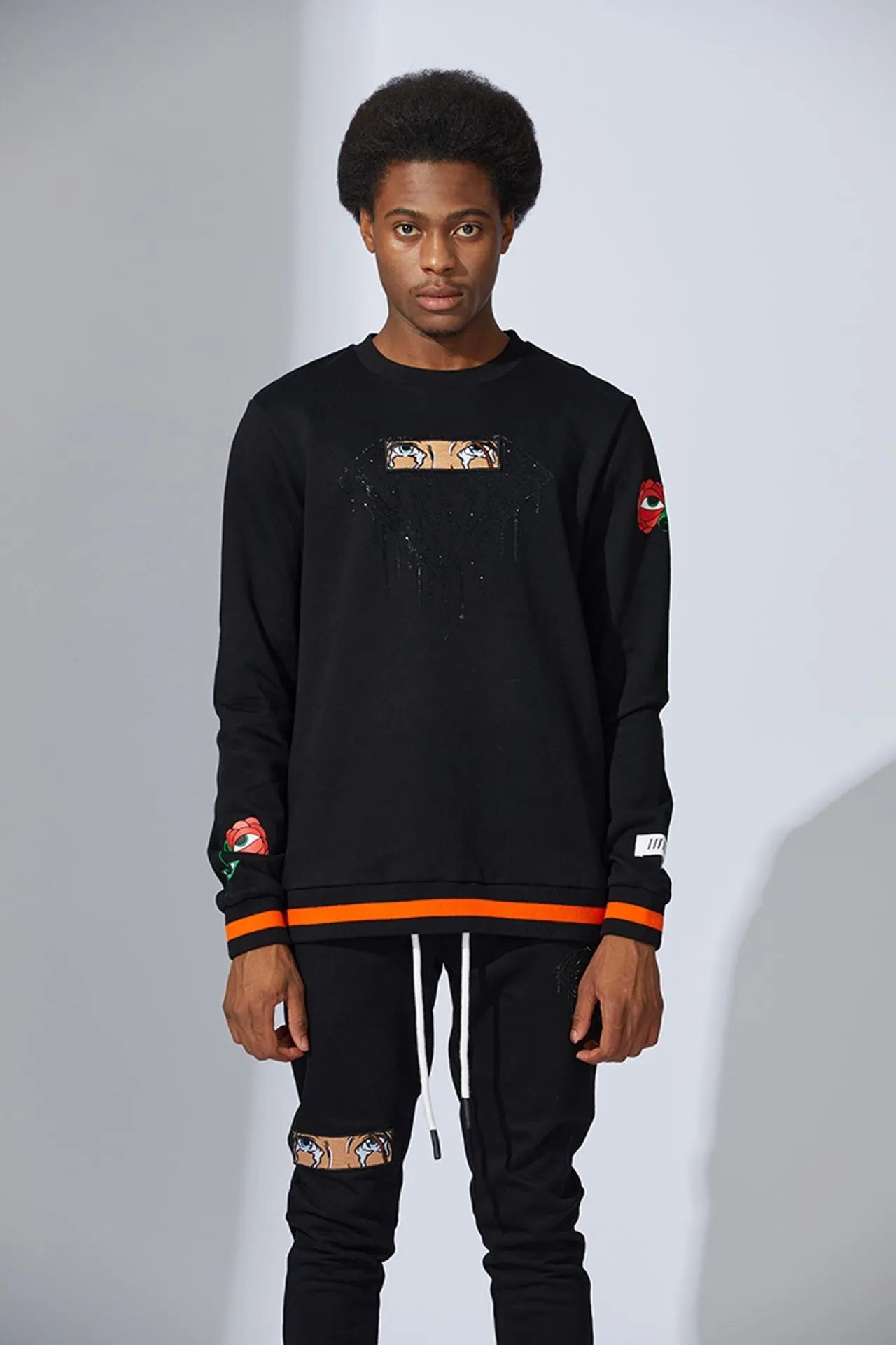 Embroidery Print Mens Graphic Sweatsuits