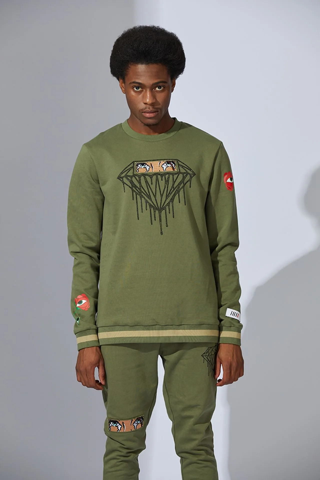 Embroidery Print Mens Graphic Sweatsuits