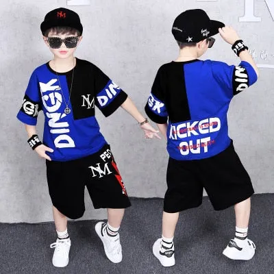 Fashion Boy Clothes Cool Kids Hip Hop Clothing Sports Suit
