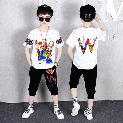 Fashion Boy Clothes Cool Kids Hip Hop Clothing Sports Suit