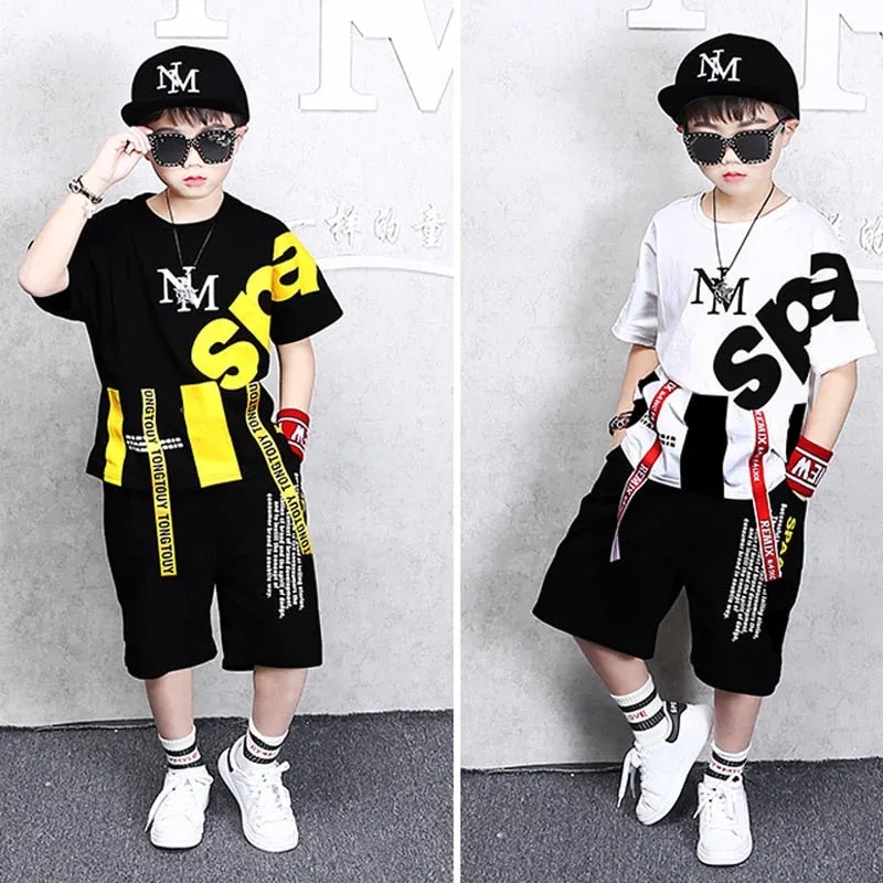 Fashion Boy Clothes Cool Kids Hip Hop Clothing Sports Suit