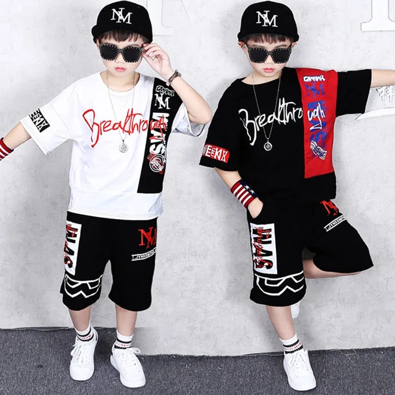Fashion Boy Clothes Cool Kids Hip Hop Clothing Sports Suit
