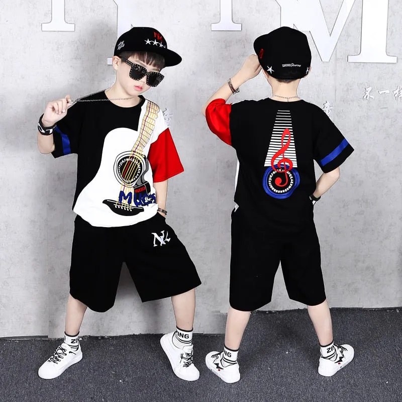 Fashion Boy Clothes Cool Kids Hip Hop Clothing Sports Suit