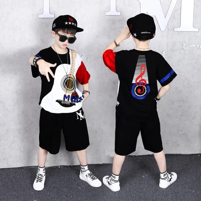 Fashion Boy Clothes Cool Kids Hip Hop Clothing Sports Suit