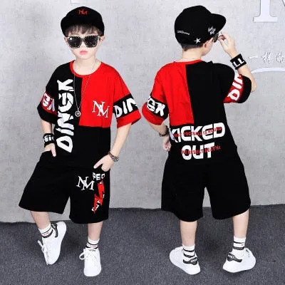 Fashion Boy Clothes Cool Kids Hip Hop Clothing Sports Suit