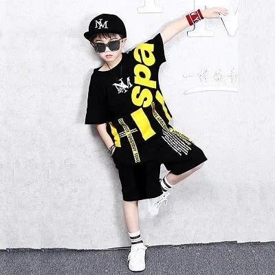 Fashion Boy Clothes Cool Kids Hip Hop Clothing Sports Suit