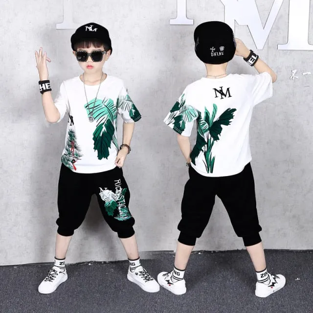 Fashion Boy Clothes Cool Kids Hip Hop Clothing Sports Suit