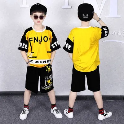 Fashion Boy Clothes Cool Kids Hip Hop Clothing Sports Suit