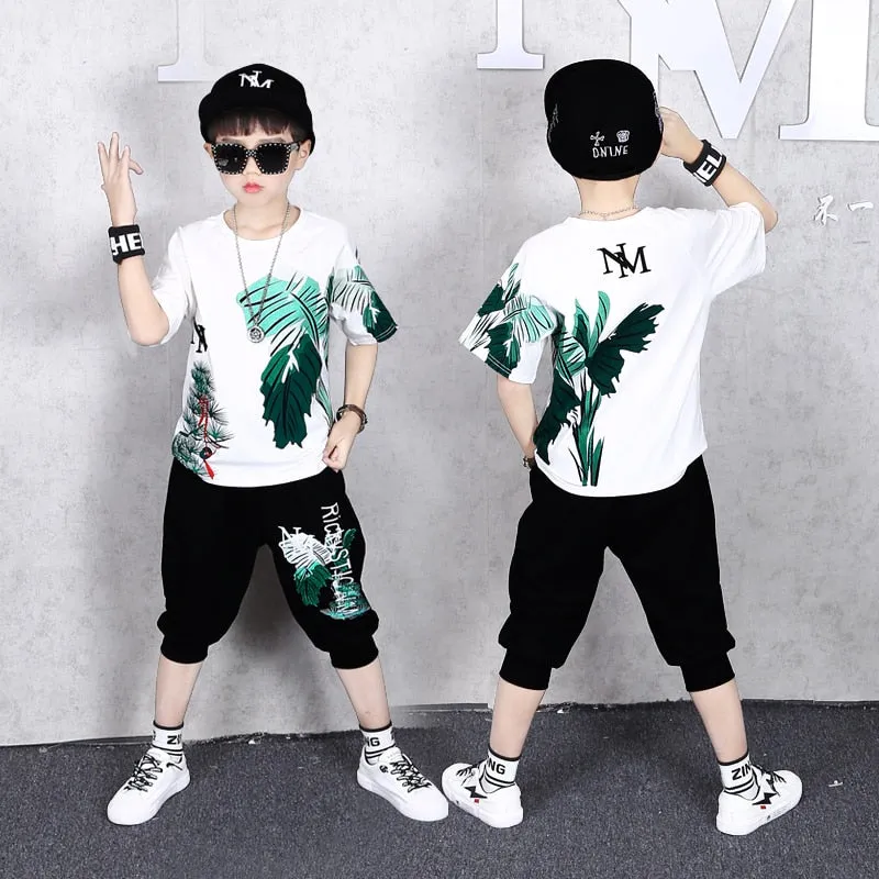 Fashion Boy Clothes Cool Kids Hip Hop Clothing Sports Suit