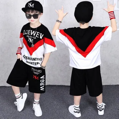 Fashion Boy Clothes Cool Kids Hip Hop Clothing Sports Suit