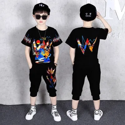 Fashion Boy Clothes Cool Kids Hip Hop Clothing Sports Suit
