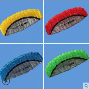 Free Shipping High Quality 2.5m Dual Line 4 Colors Parafoil Parachute Sports Beach Kite Easy to Fly Free Shipping High Quality 2.5m Dual Line 4 Colors Parafoil Parachute Sports Beach Kite Easy to Fly