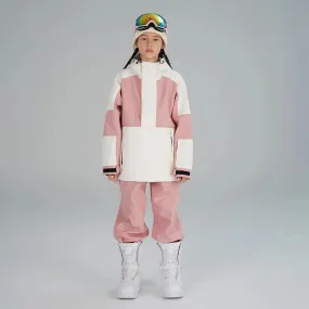 Girl's Winter Ski Suits Color Blocked Snow Suit