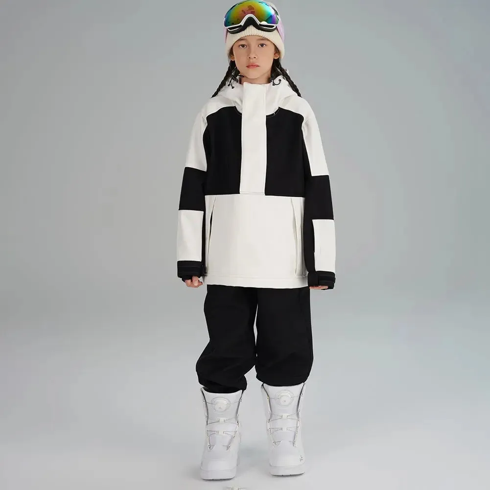 Girl's Winter Ski Suits Color Blocked Snow Suit