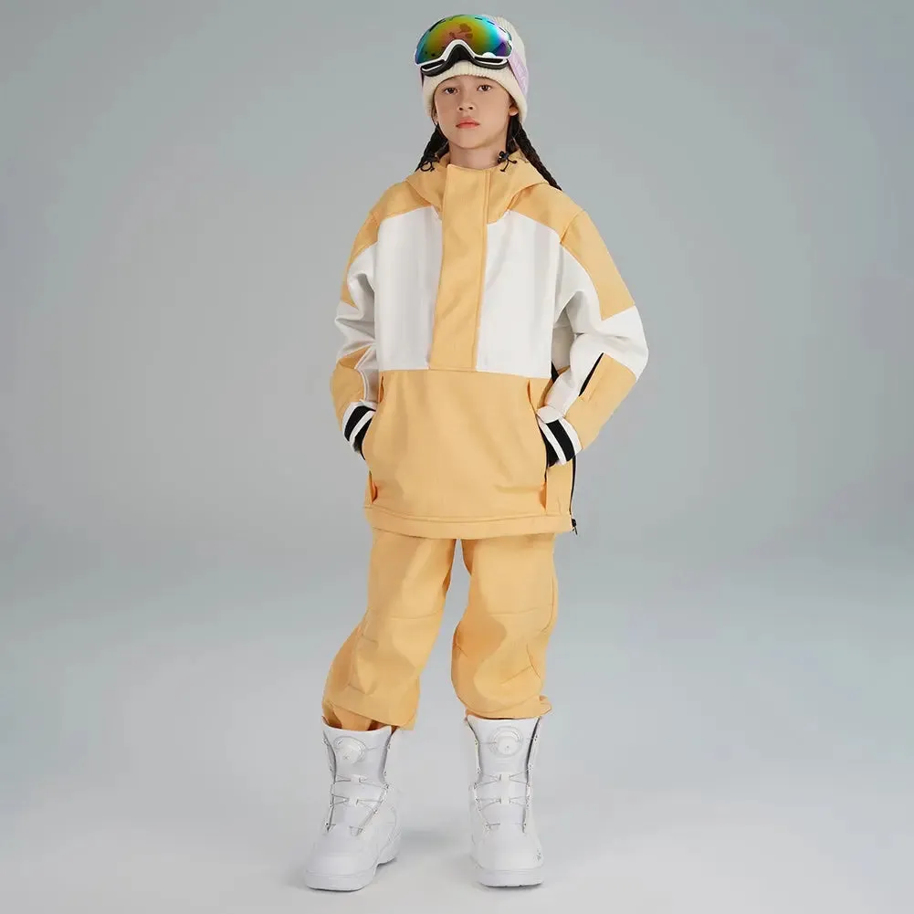 Girl's Winter Ski Suits Color Blocked Snow Suit