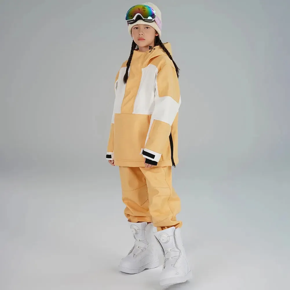 Girl's Winter Ski Suits Color Blocked Snow Suit