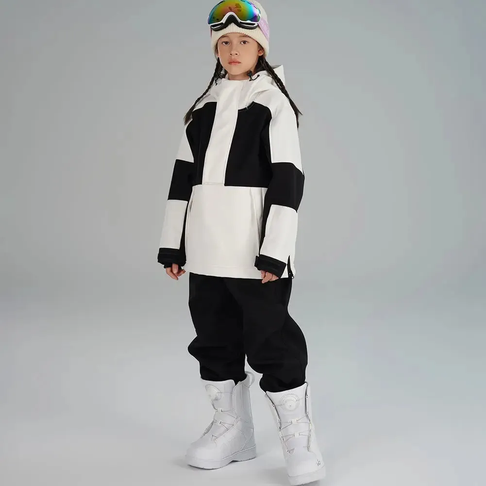 Girl's Winter Ski Suits Color Blocked Snow Suit