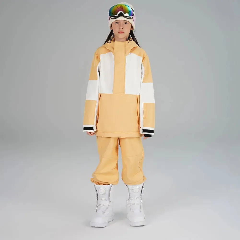 Girl's Winter Ski Suits Color Blocked Snow Suit