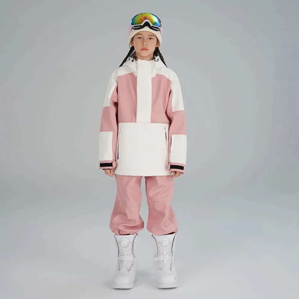 Girl's Winter Ski Suits Color Blocked Snow Suit
