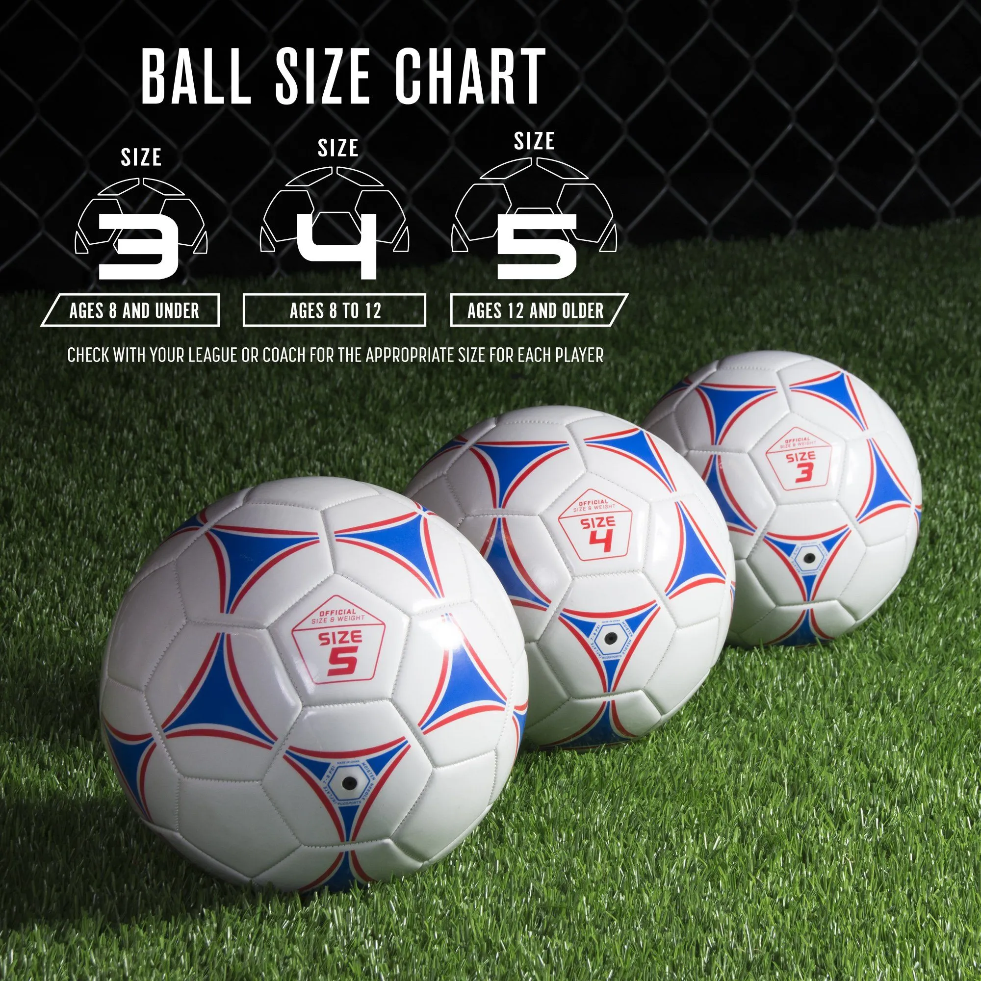 GoSports Size 3 Premier Soccer Ball