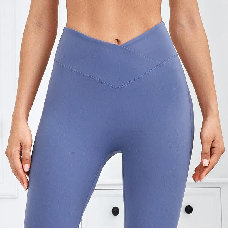 High Waisted Skinny Yoga Pants with Stretchy Slimming Fabric