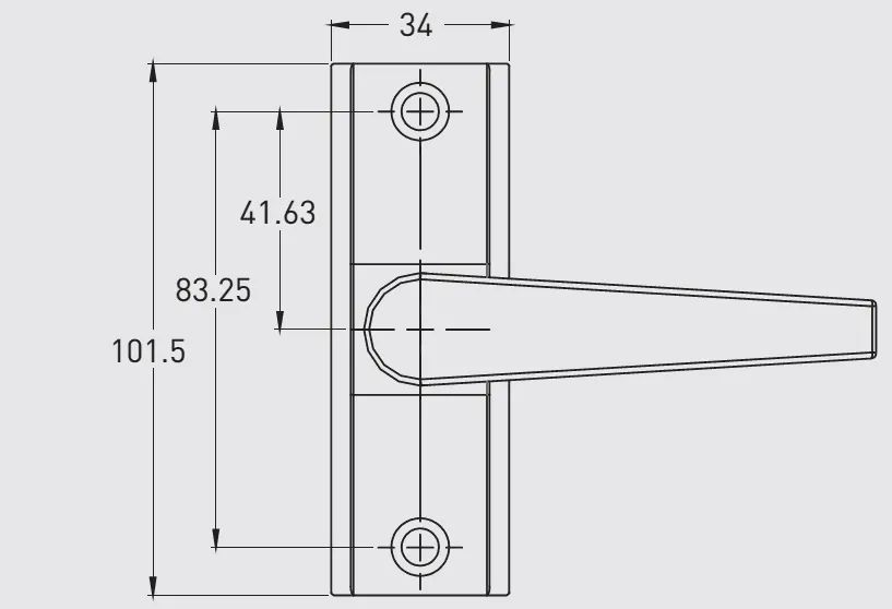 HRD 8250 Alpro 456 Series Lever Handles