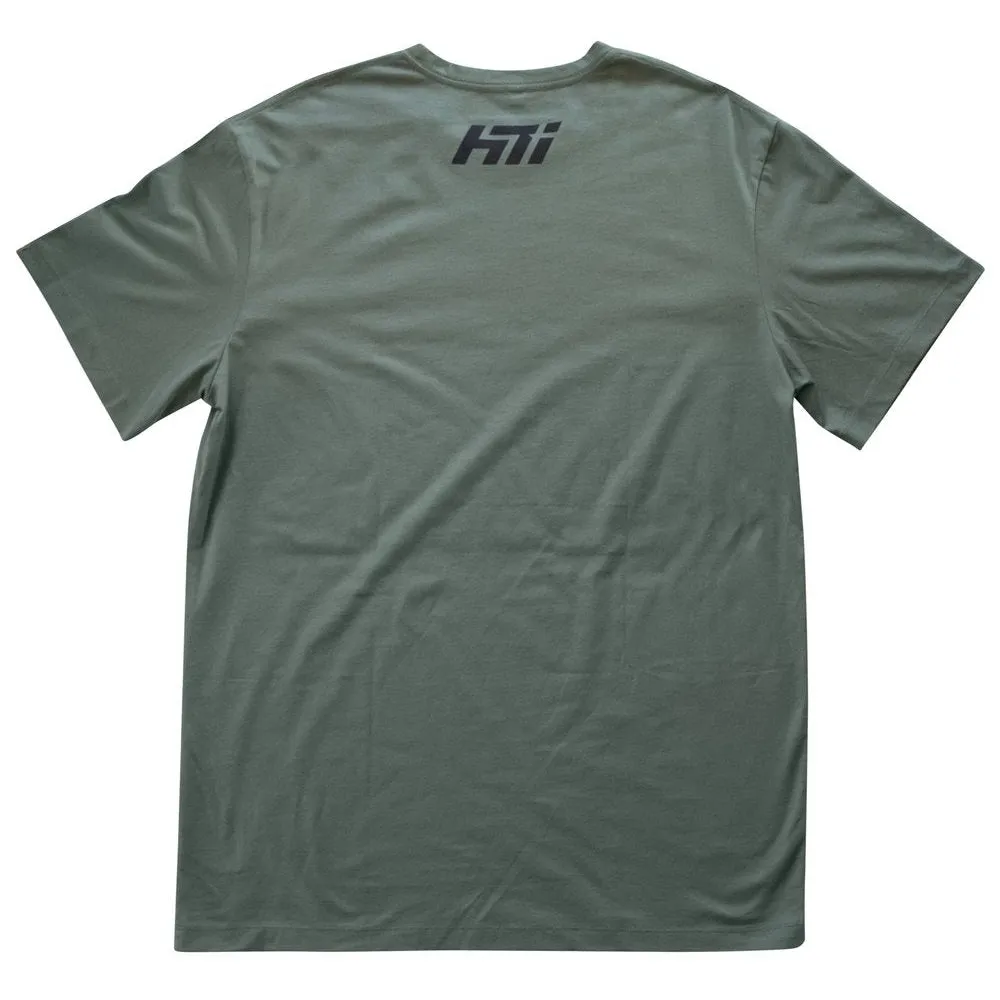 HTI Throttle Stamp Army Green Mens T-Shirt