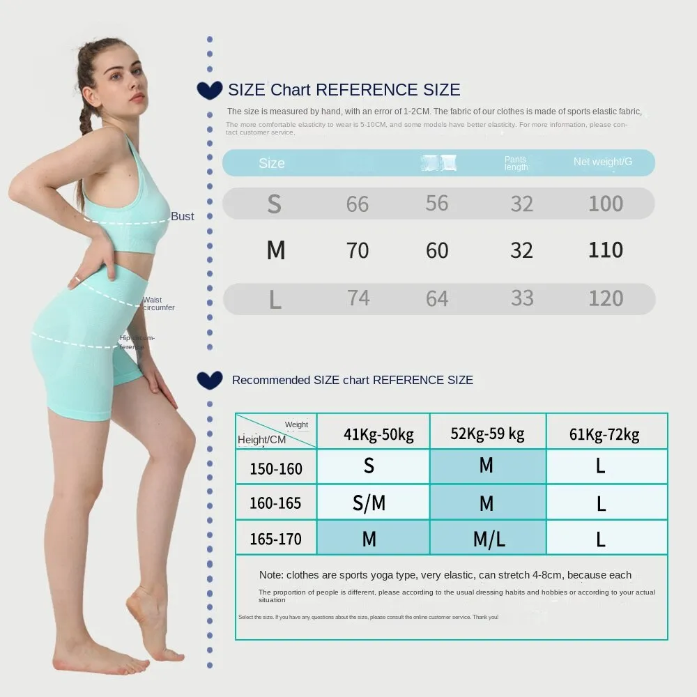 Hzori Seamless Peach Hip Fitness Yoga Pants Women's High Waist Hip Lift Belly Contracting and Close-Fitting Sports Quick-Drying Base Short Shorts